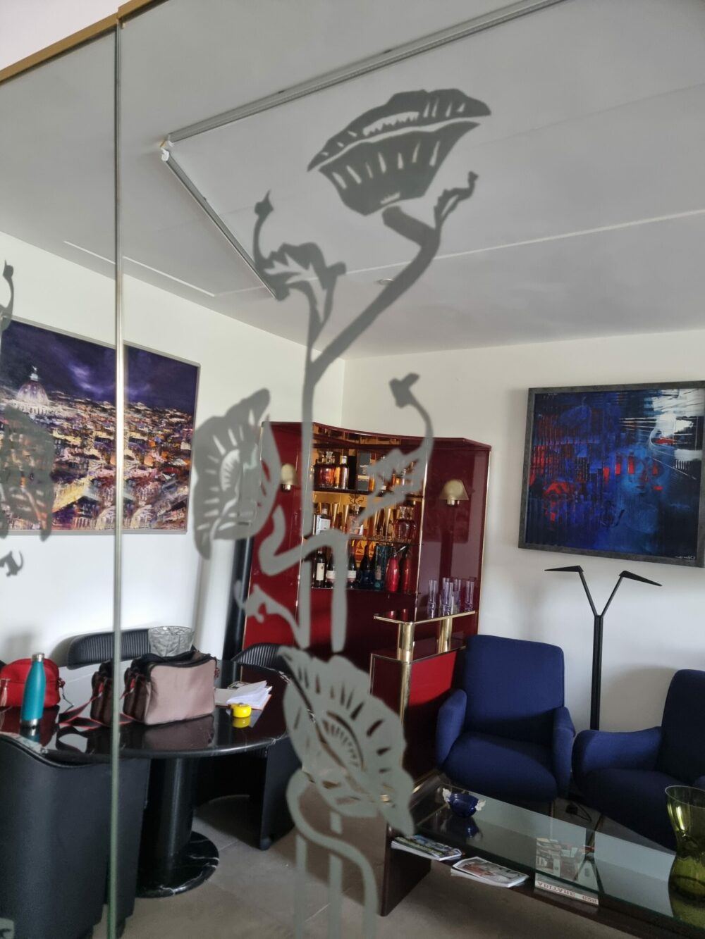 SPECCHIO ART NUVEAU RETRO ILLUMINATO