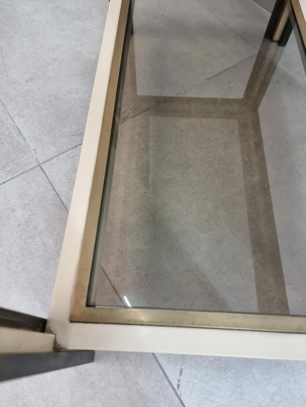 TAVOLINO LACCA E VETRO