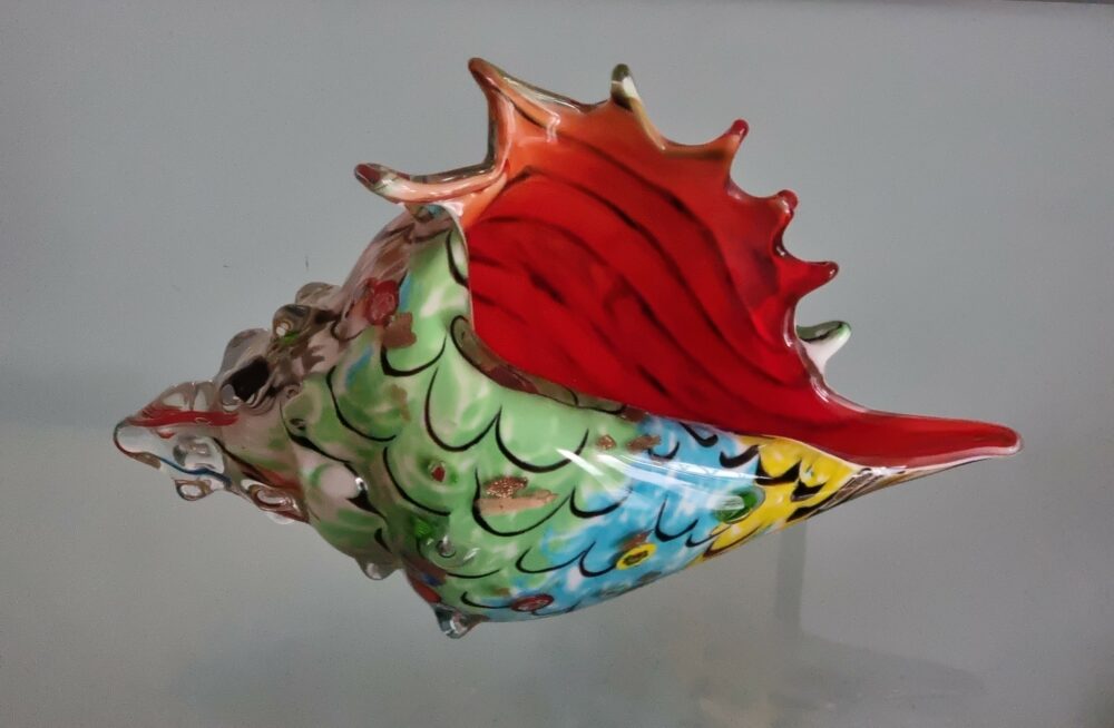 SCULTURA CONCHIGLIA MURANO