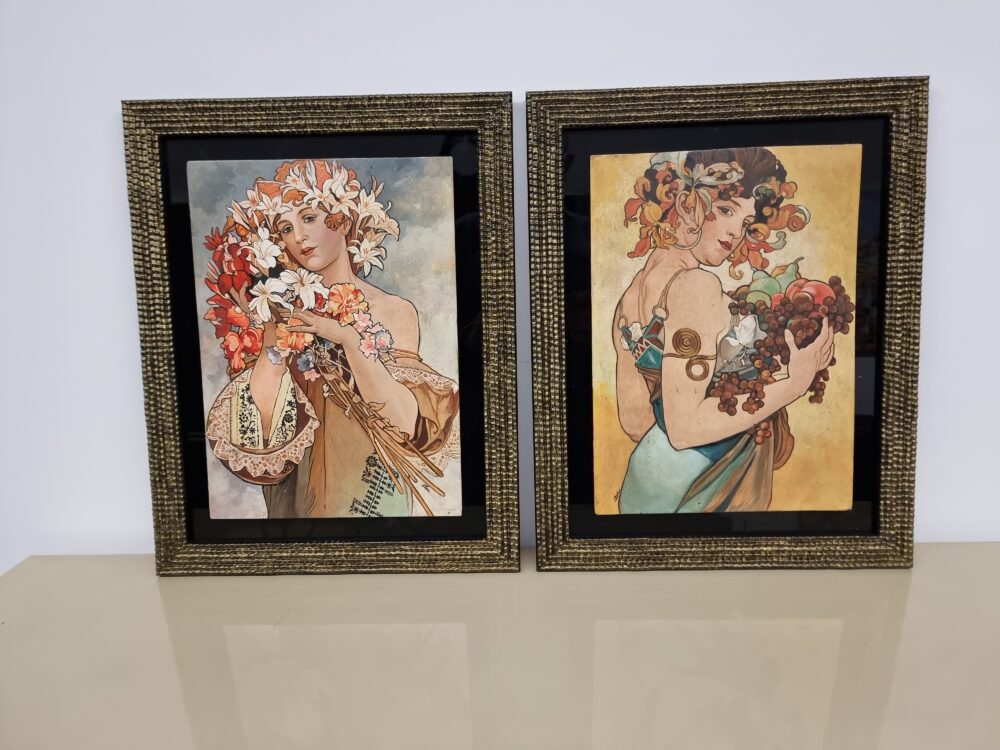COPPIA QUADRI A. MUCHA
